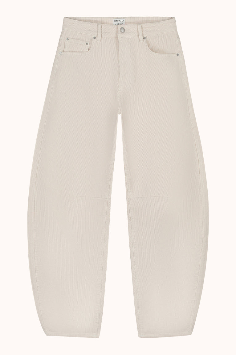 Bold barrel fit corduroy trousers
