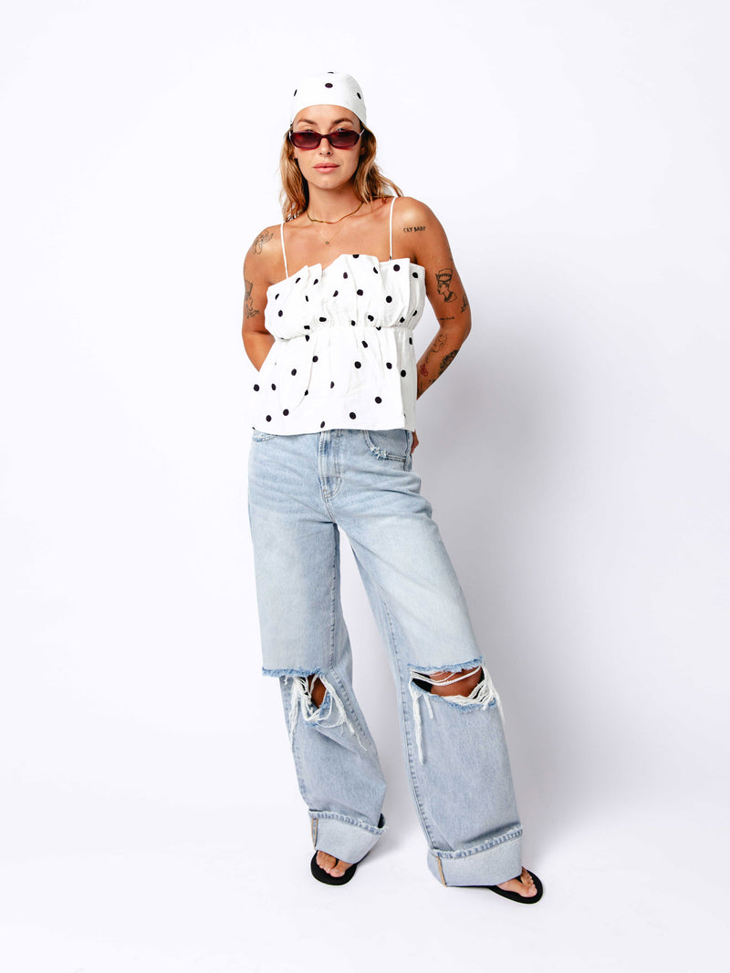 Super loose fit jeans damaged