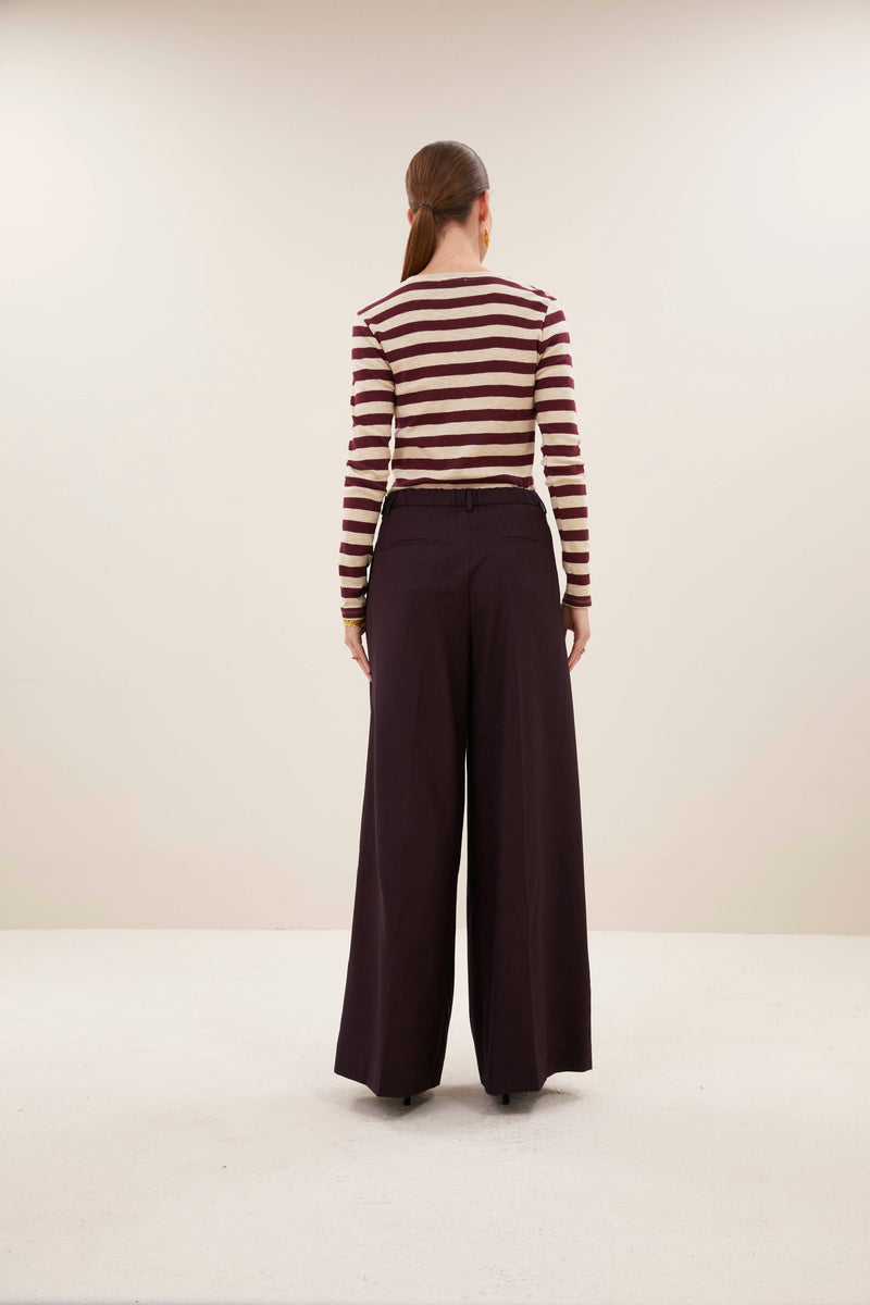 basic ls big stripe top