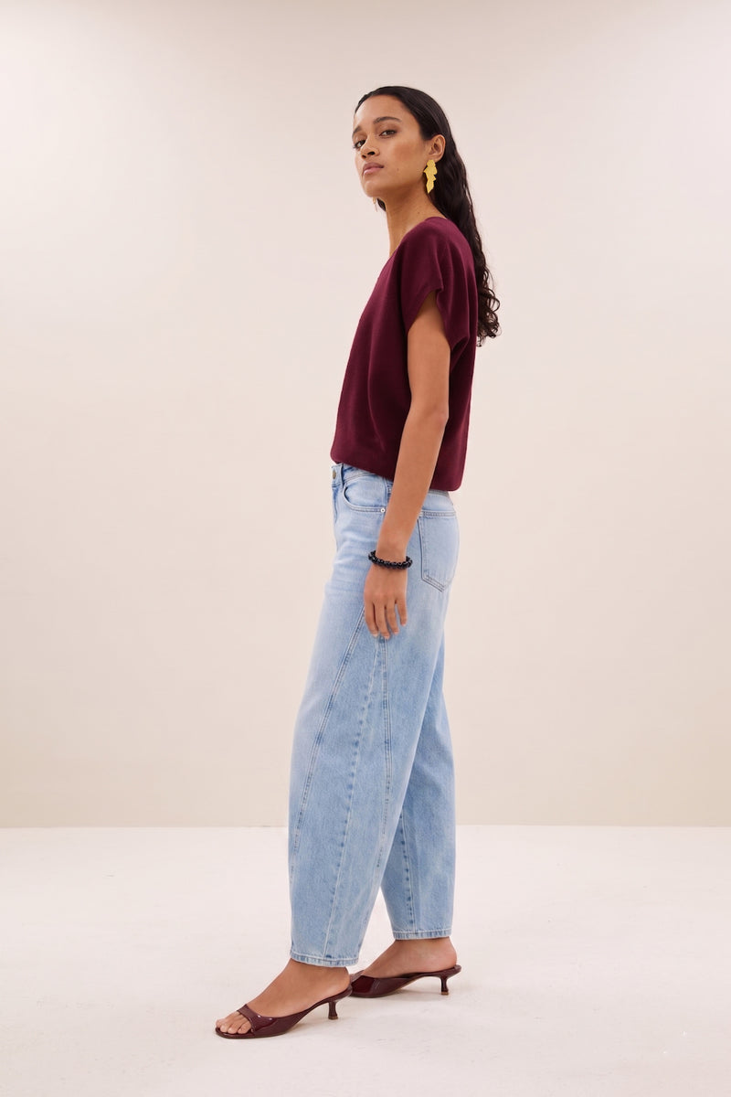 sil v-neck pullover