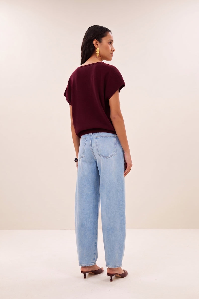 sil v-neck pullover