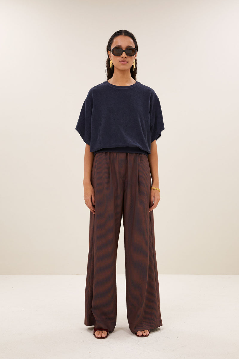 Celin tan stripe pants - Tanning stripe