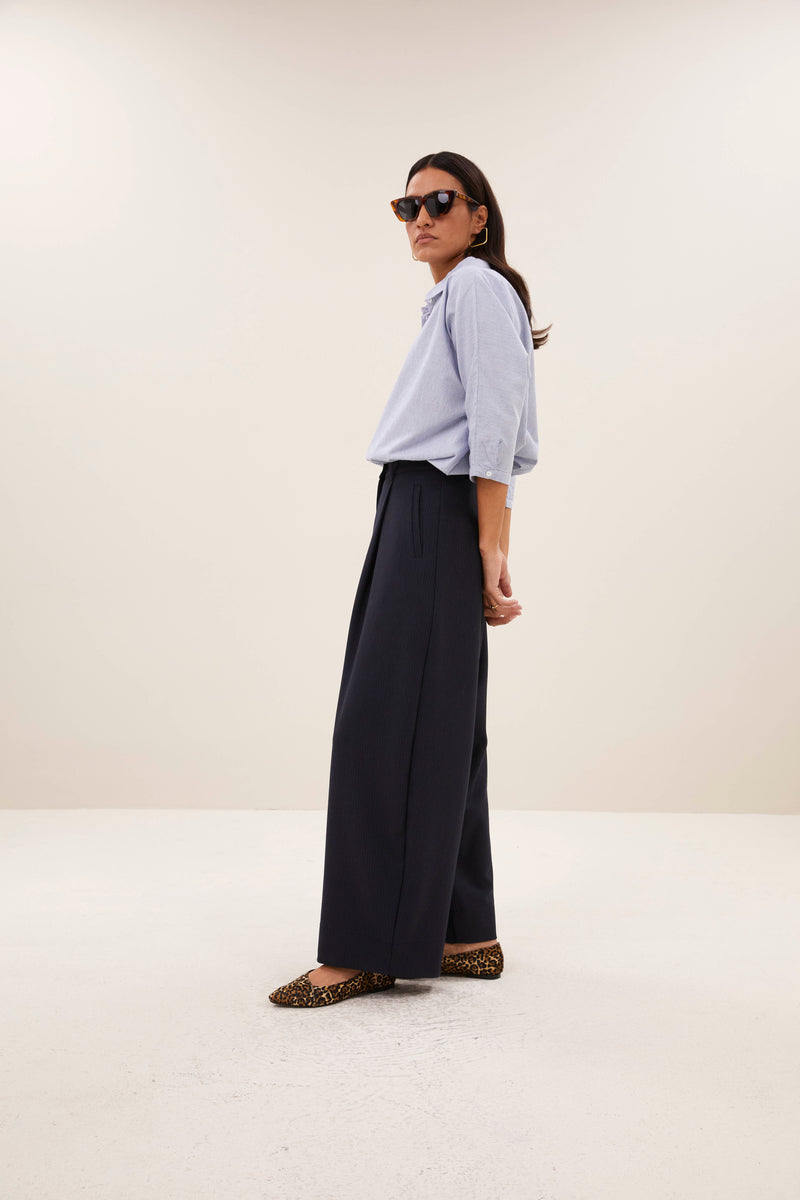 frida copper stripe pants