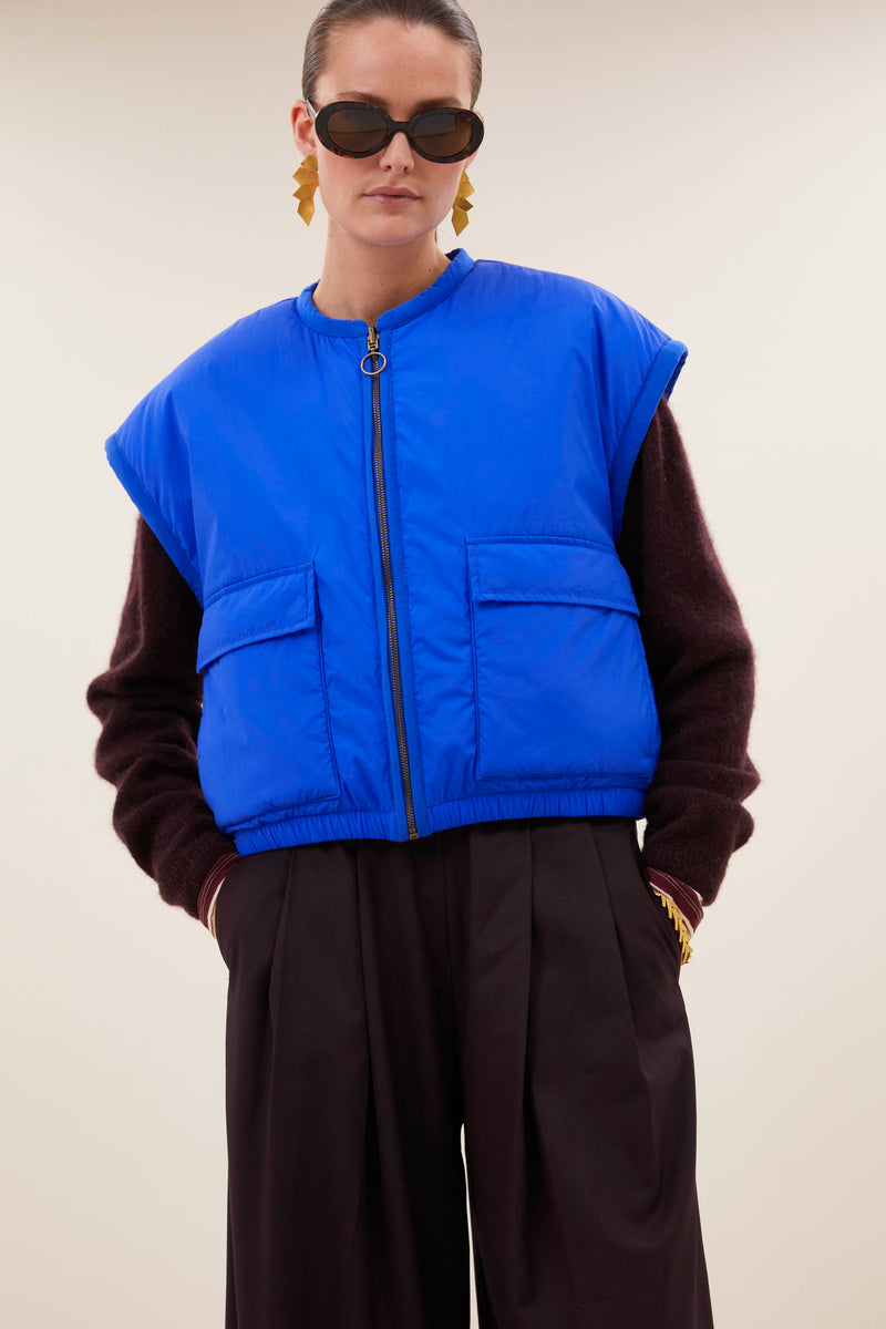 gio sleeveless jacket