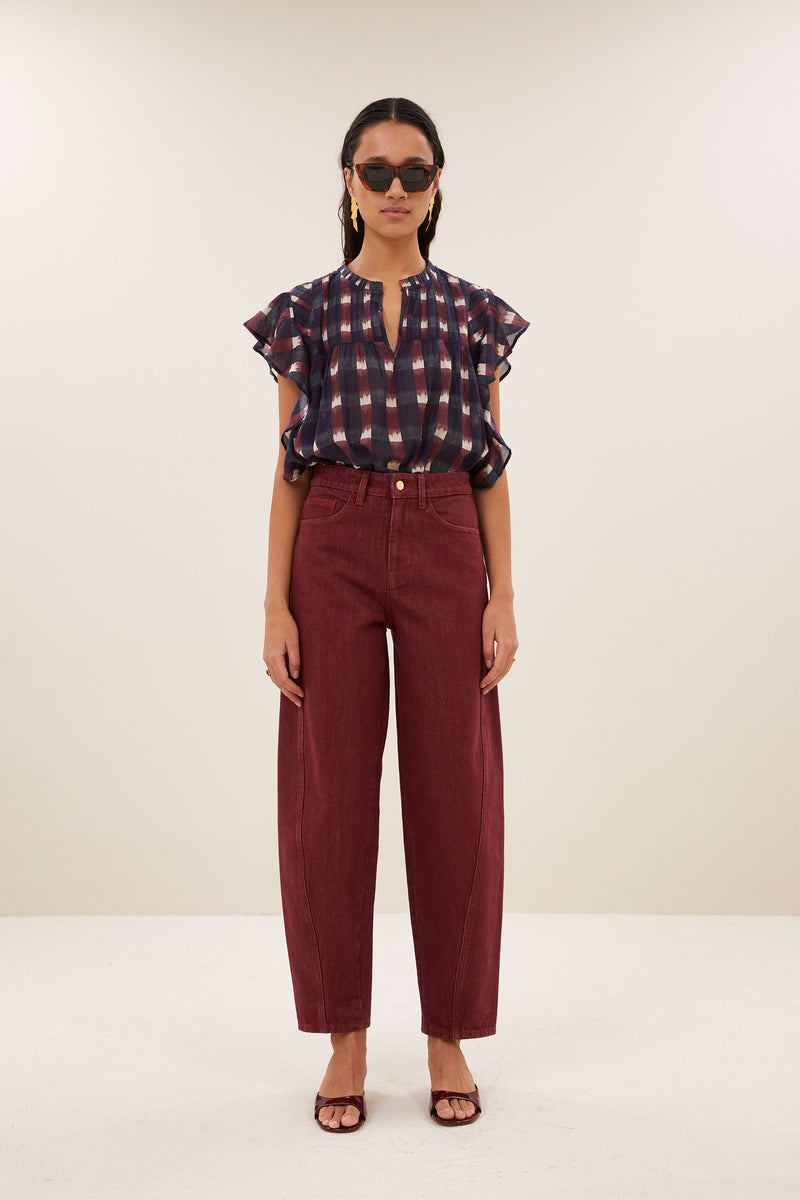 begum wine jeans