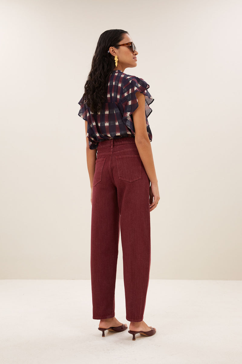 begum wine jeans