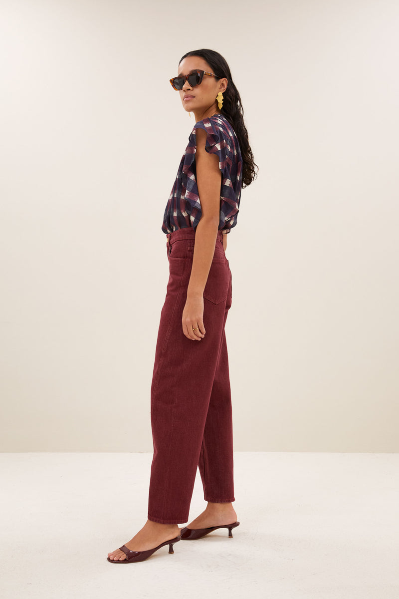 begum wine jeans