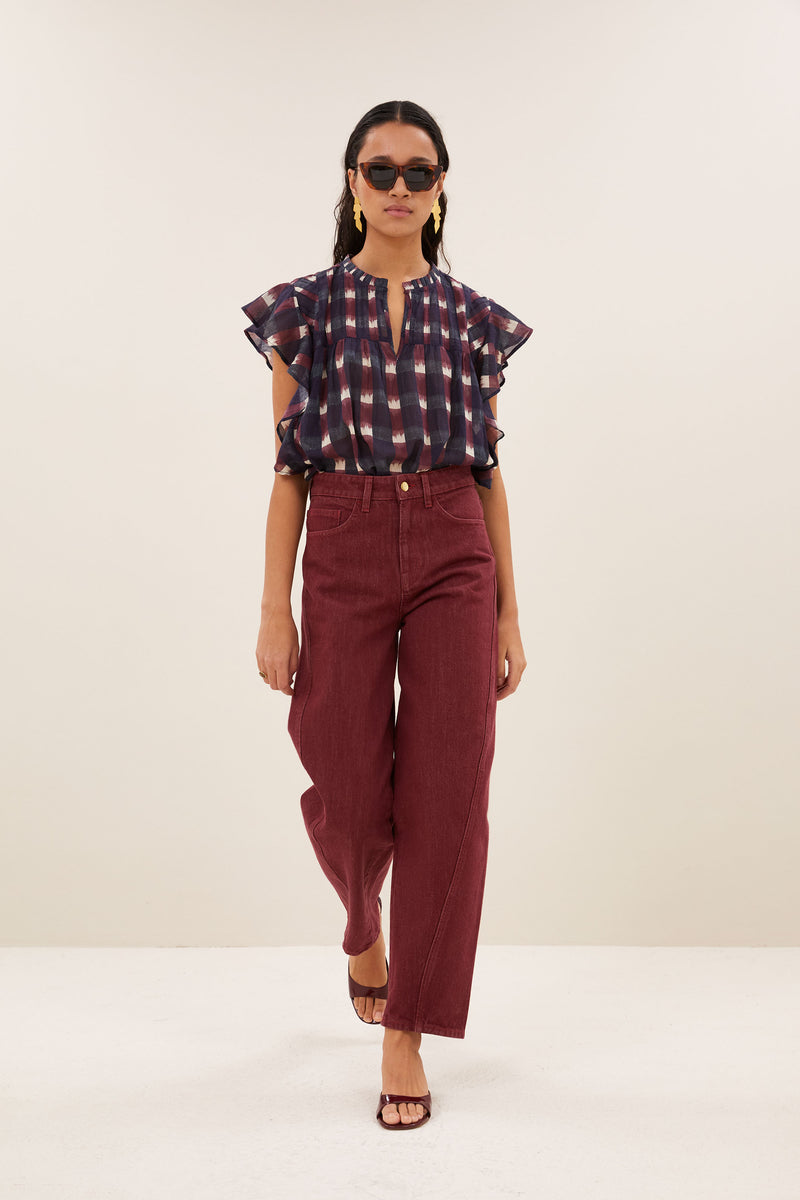 begum wine jeans