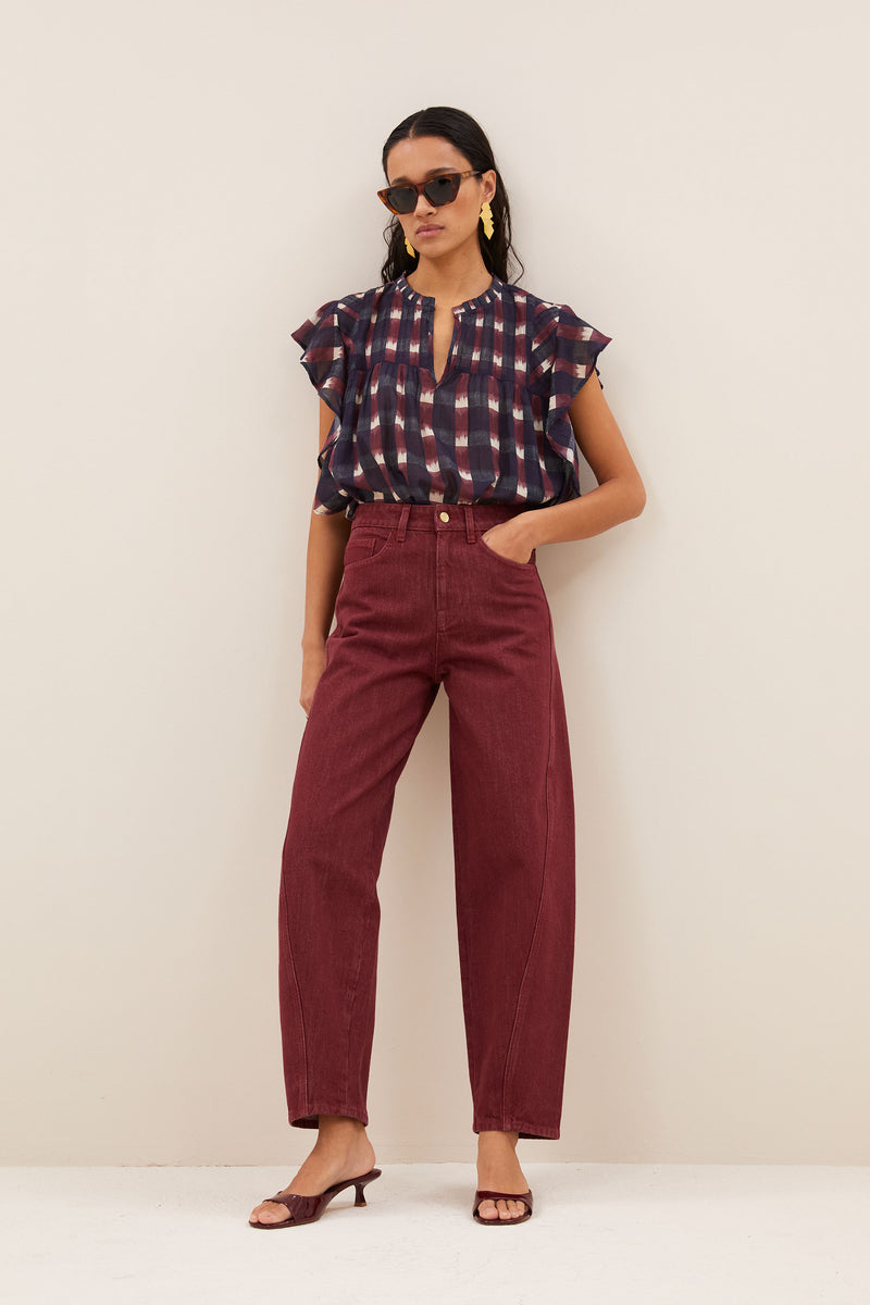 begum wine jeans