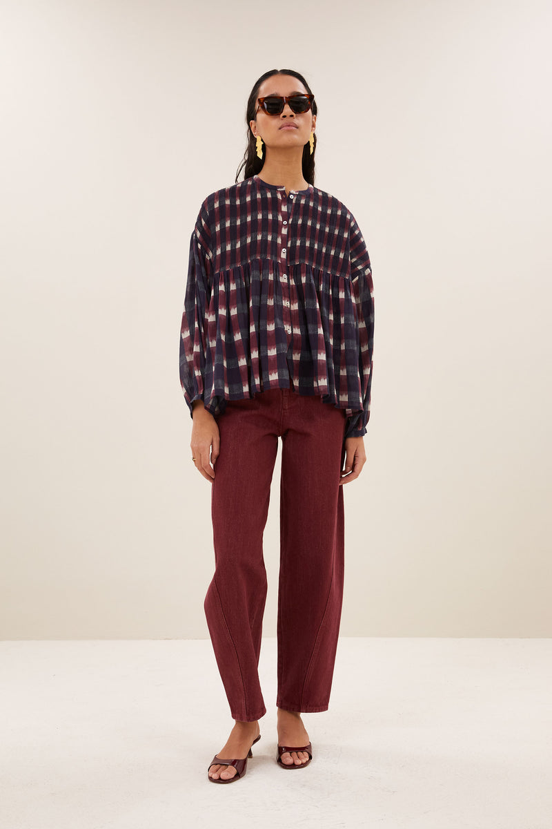 begum wine jeans