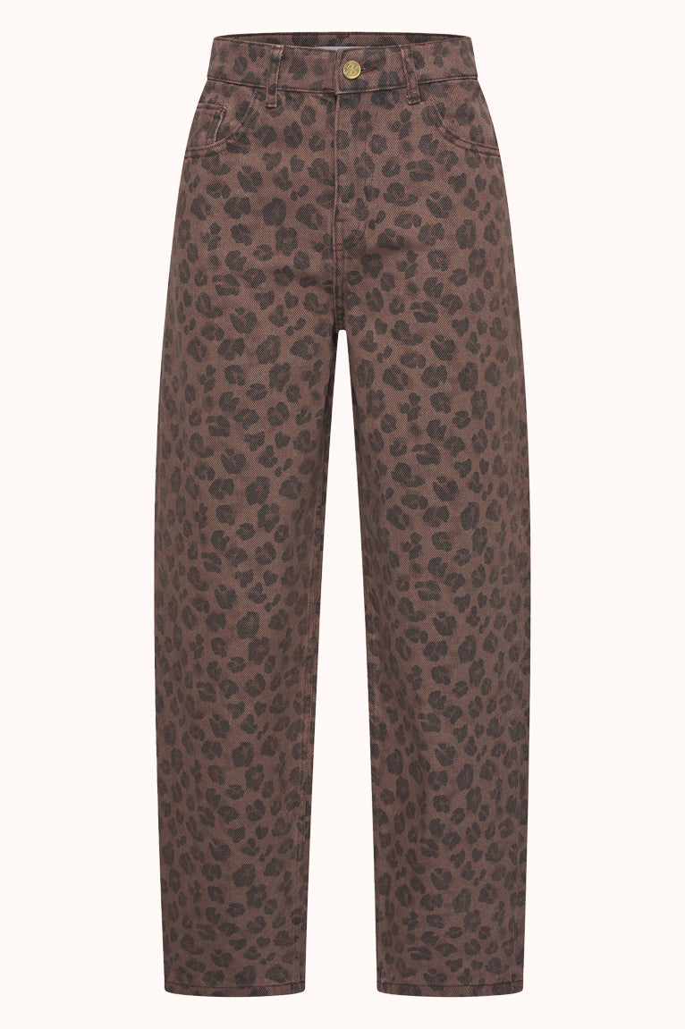 lew cheetah chocolate pants