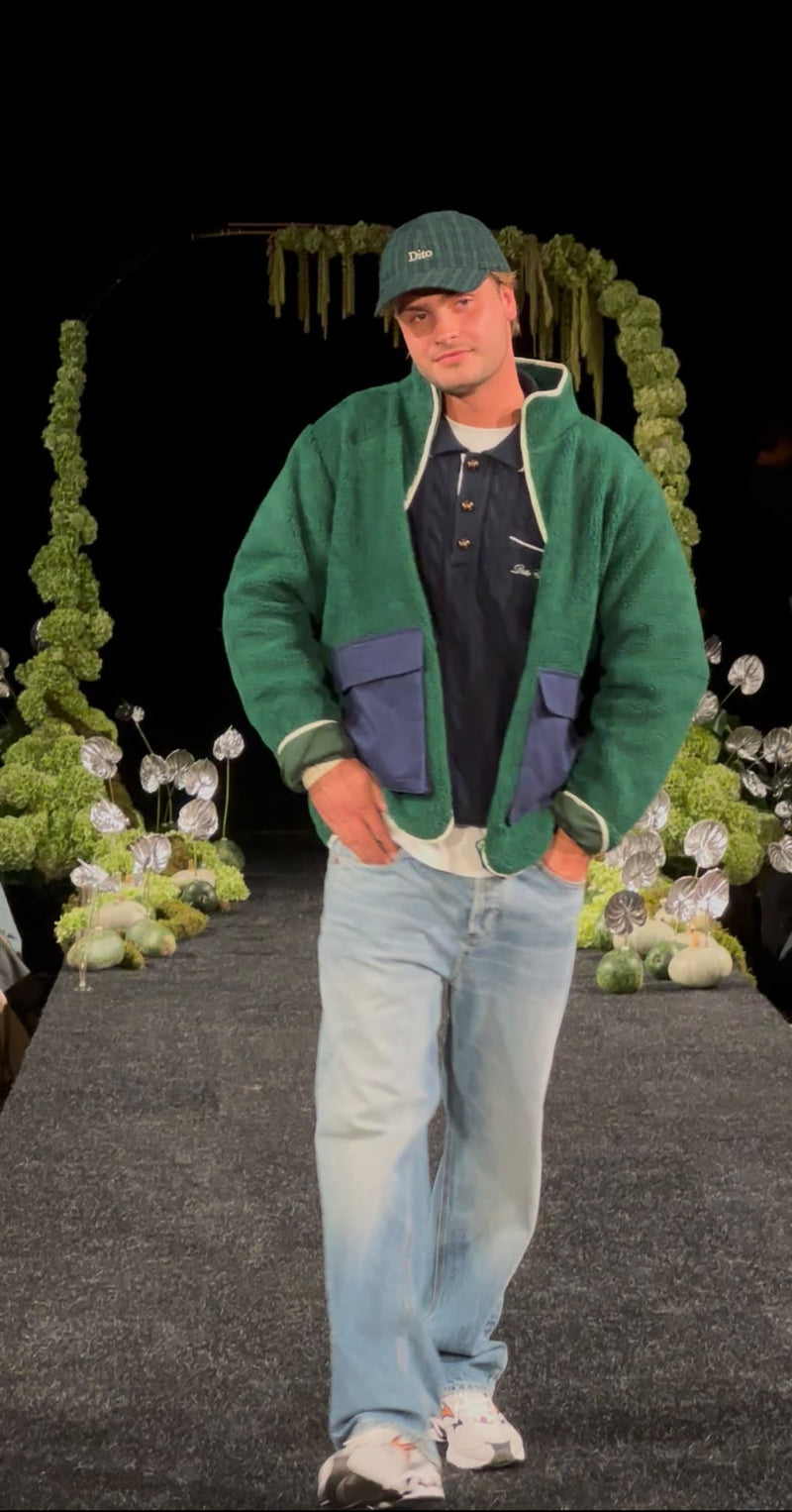 Twill pocket polar fleece