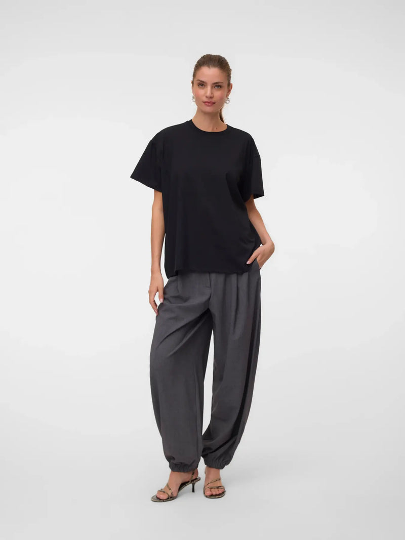 AWDALLAS SS O-NECK OVERSIZE T-SHIRT zwart