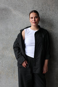 Bouclé signature rib top