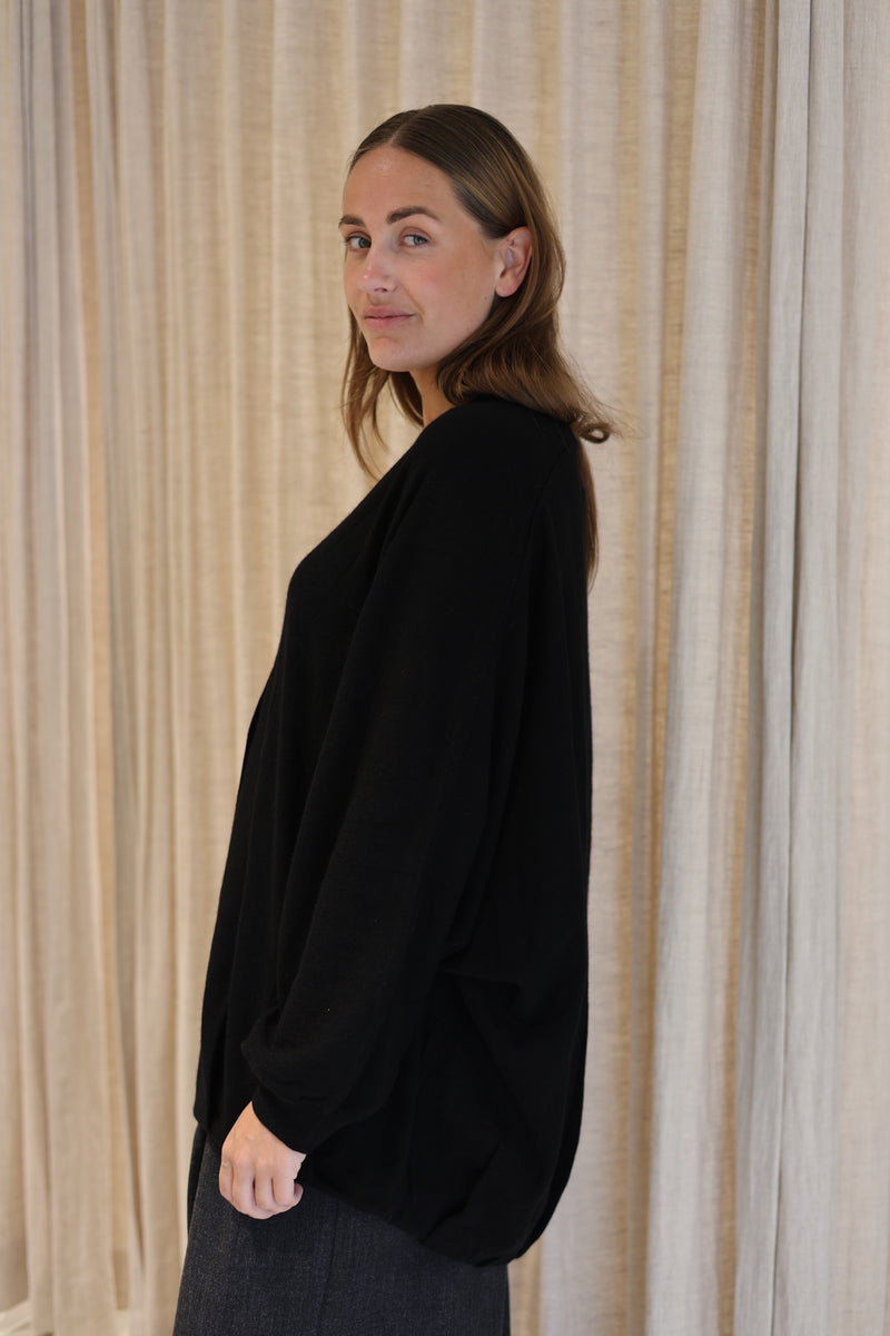 D_CARDIGAN ARRAN CARDIGANS - Zwart