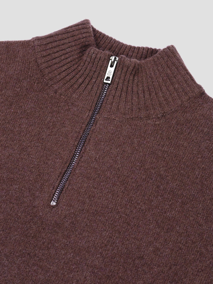 LAMAR KNITTED HALF ZIP - HUCKLEBERRY