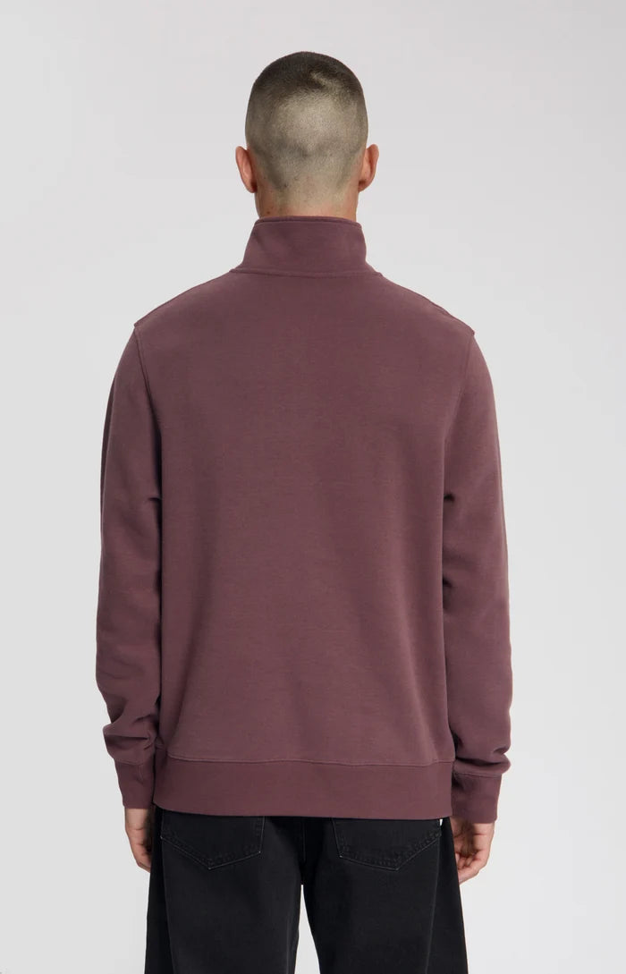 MIND SOFT HALF ZIP SWEAT - HUCKLEBERRY