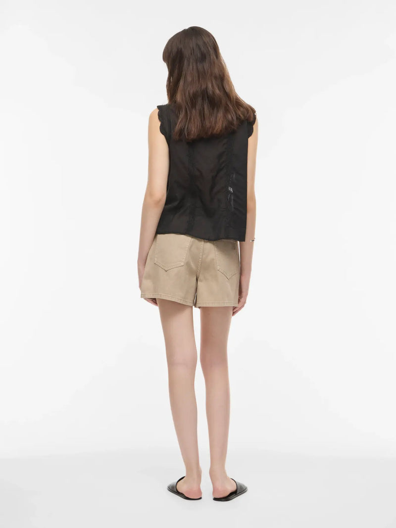ROUJOLIE NOMA HW WF DENIM SHORTS