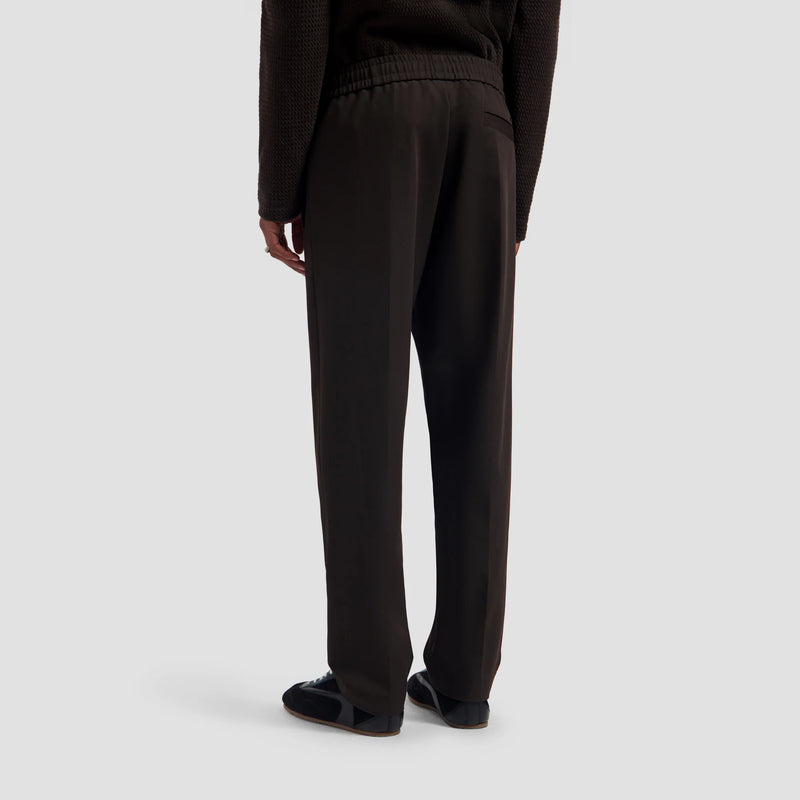 Slim Elasticated Pant - Chocolate Plum