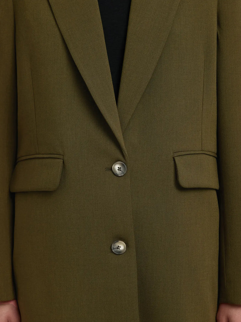 SLFRITA LS RELAXED BLAZER - Fir green