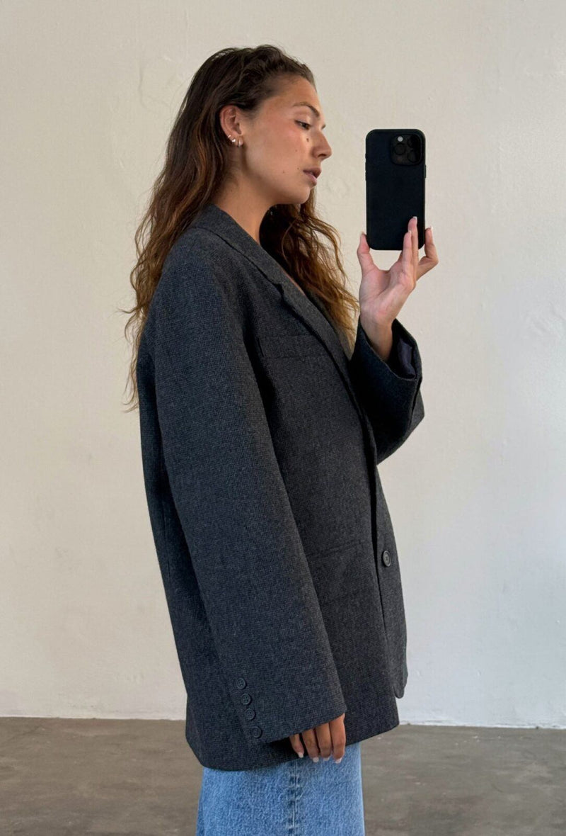 Solvej Grey Houndstooth