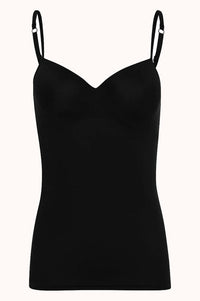 HANRO TOP - ALLURE PADDED BRA - ZWART