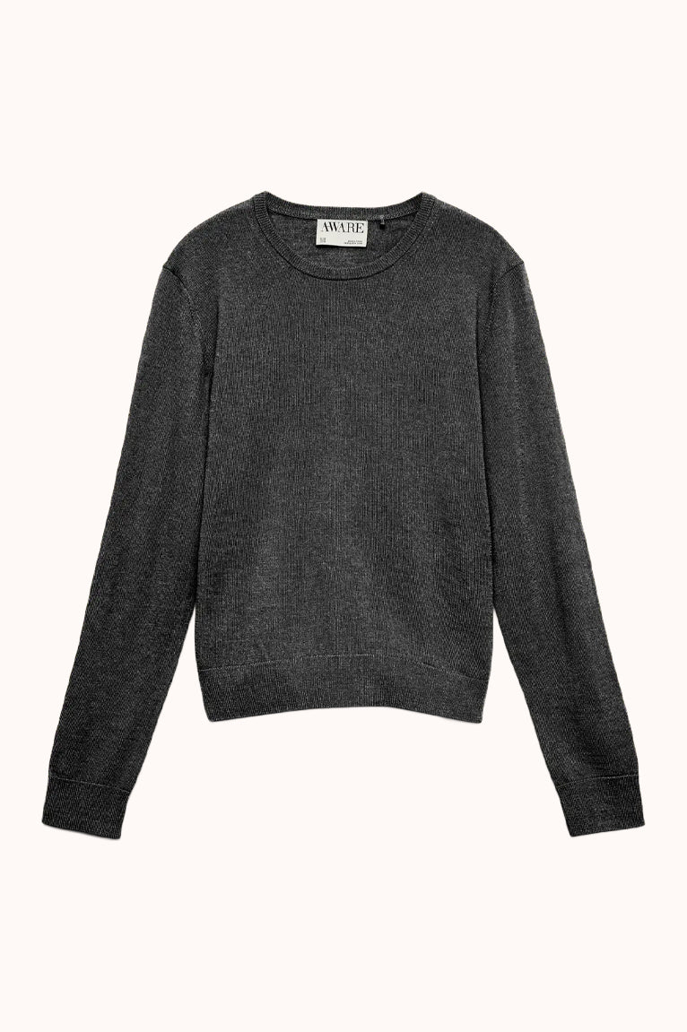 AWCARA LS O-NECK WOOL PULLOVER