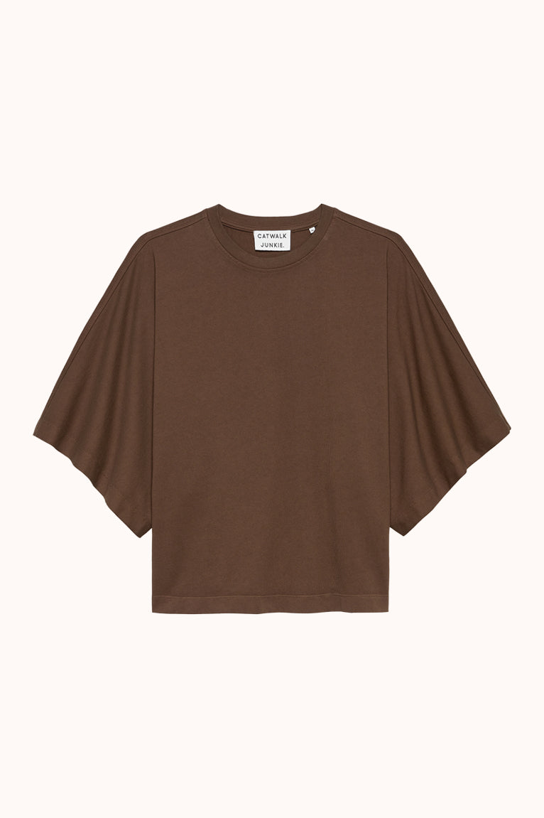 Batsleeve t-shirt - Bruin