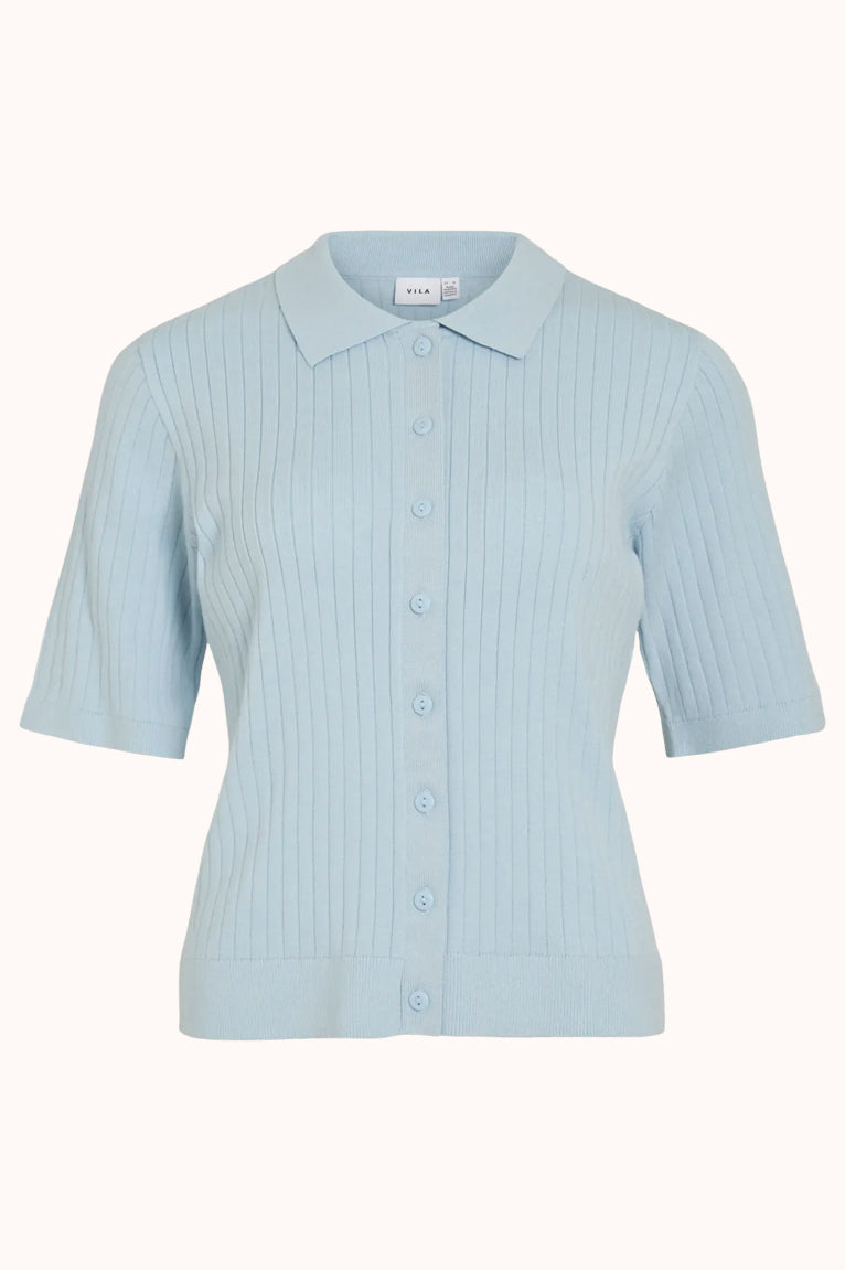 VISALU 2/4 POLO KNIT TOP