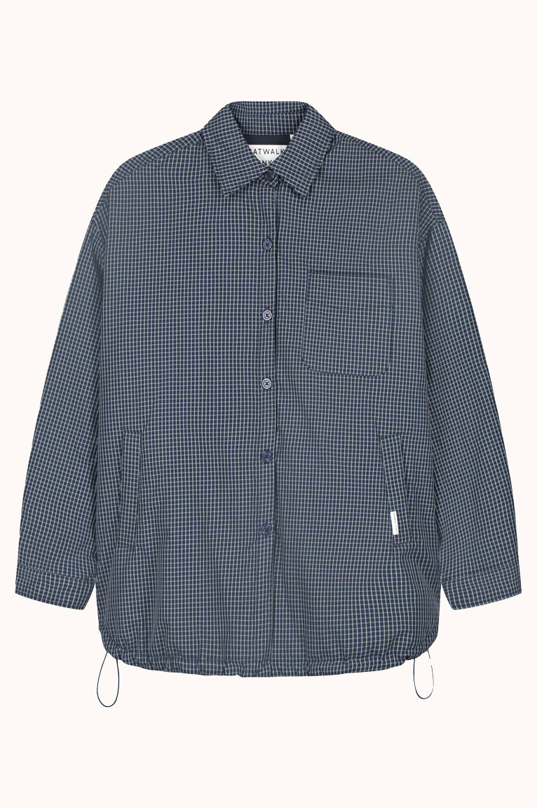 Light padded check jacket