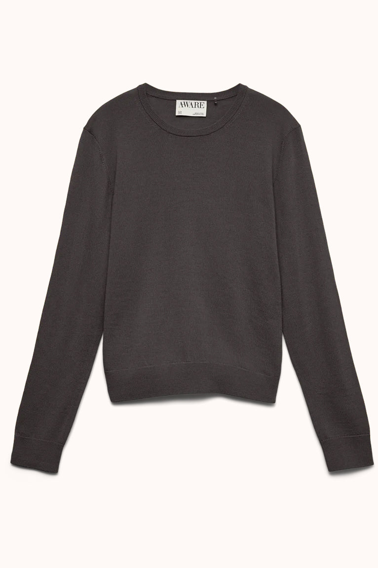 AWCARA LS O-NECK WOOL PULLOVER