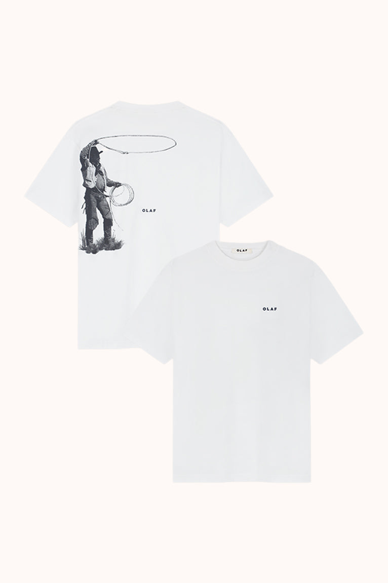 COWBOY TEE - Wit