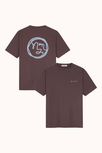 LASSO FACE TEE - chocolate