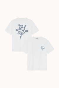 LASSO MONOGRAM TEE - Wit