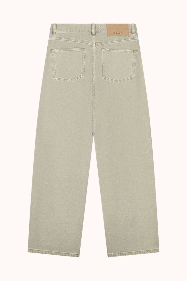 MONOGRAM BARREL LEG - Groen