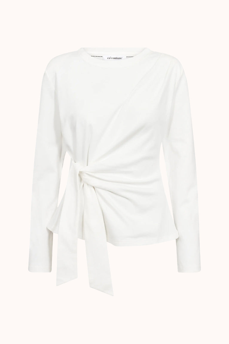 OrianeCC LS Pleat Tie - Wit