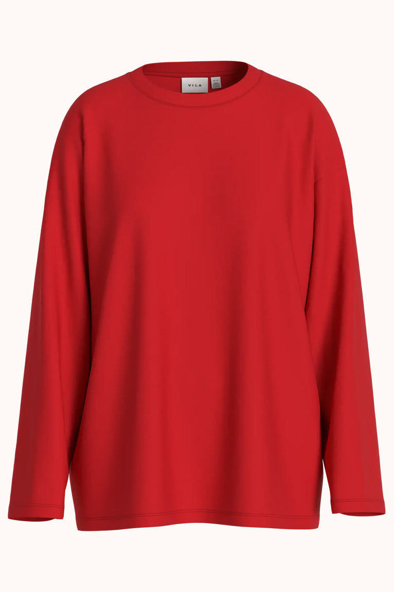 VIEVANIA OVERSIZE O-NECK L/S TOP