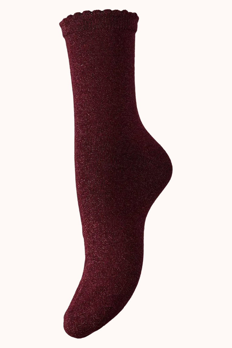 PCSEBBY GLITTER LONG SOCKS