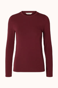 SLWMANJA LS O-NECK - Tawny Port