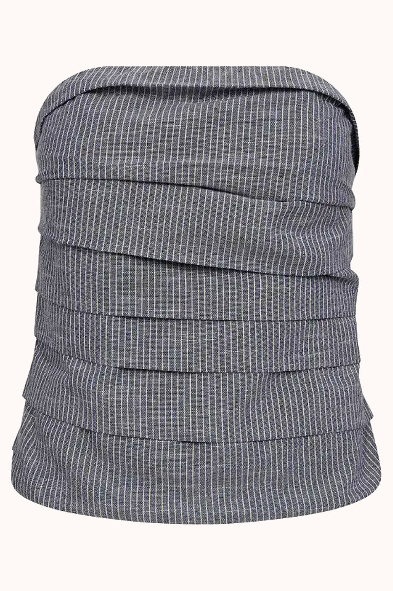 JihoCC Stripe Tube Top