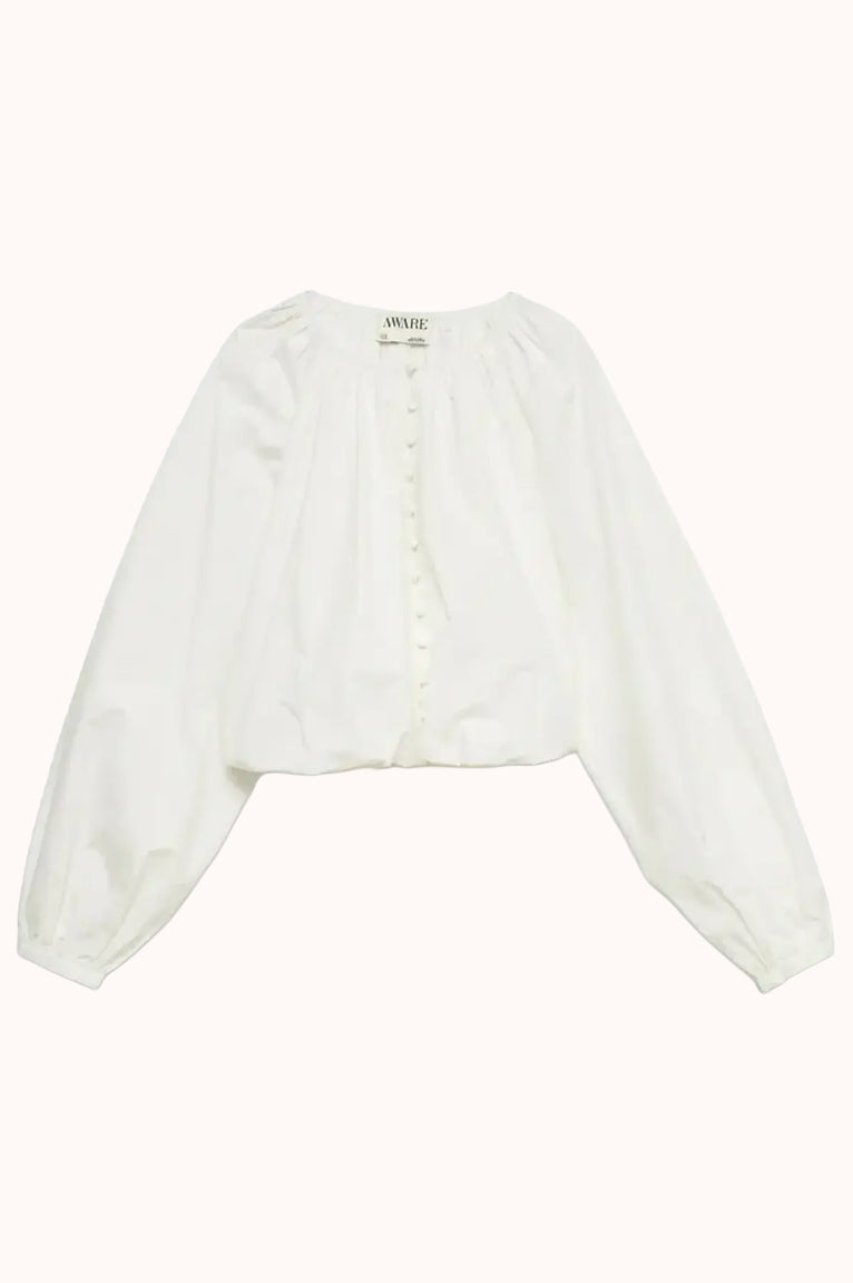 AWELINA LS O-NECK BALLOON TOP